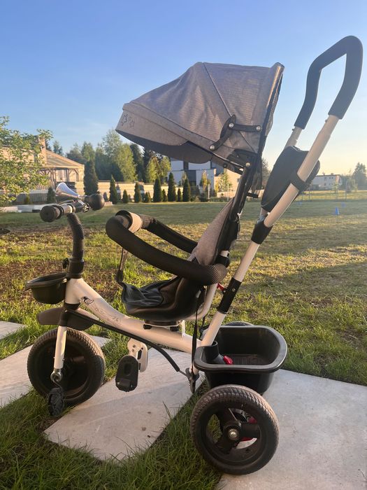 Rowerek trójkołowy szary