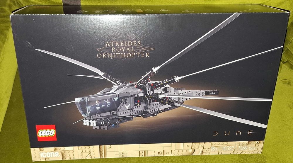 Nowe klocki LEGO Icons 10327 - Diuna - Atreides Royal Ornithopter