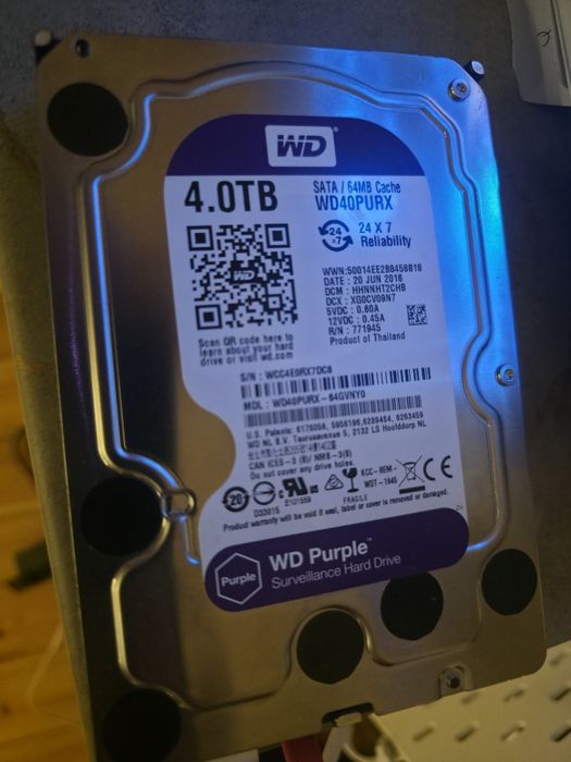 Dysk 4 tb wd purple