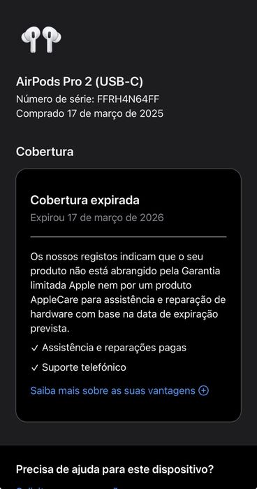 AirPods Pro 2ª Geração USB-C Originais Apple | Caixa e acessórios