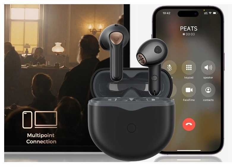 Słuchawki bezprzewodowe bluetooth 5.3 SoundPEATS Air4 Lite