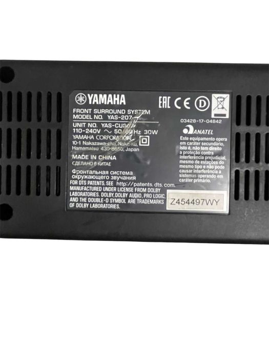 Yamaha YAS-207 Soundbar 2.1 + Subwoofer / BLUETOOTH / HDMI