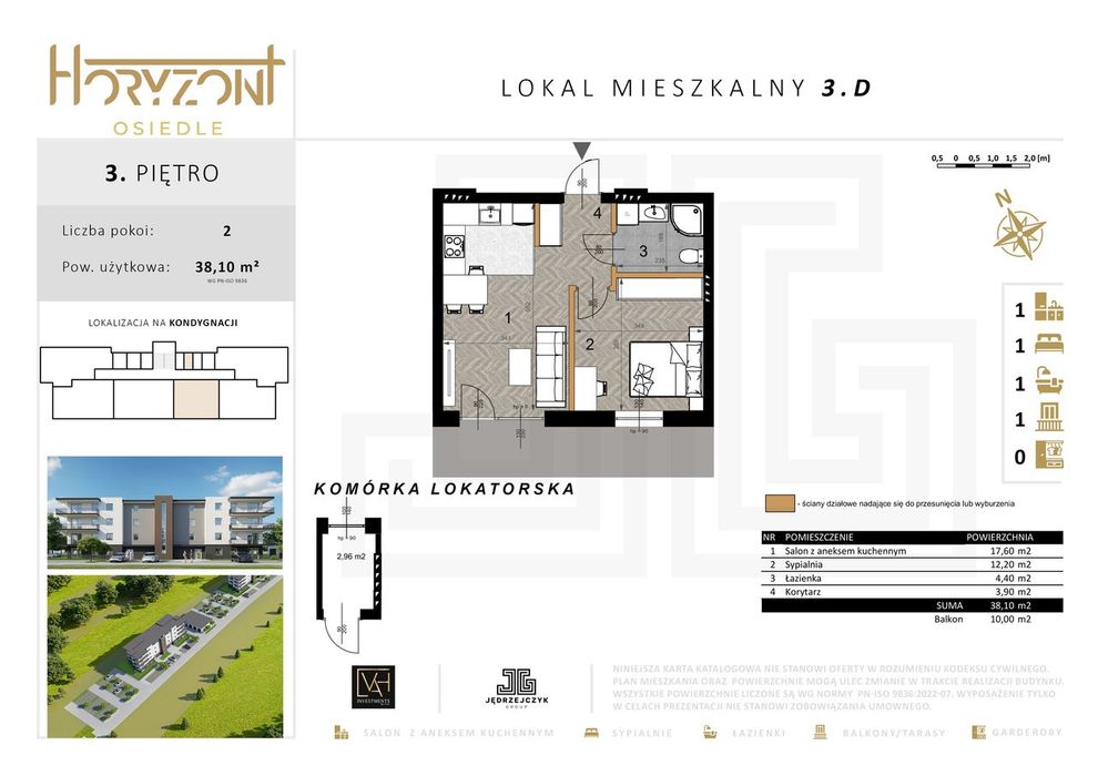 Mieszkanie 3.D | Osiedle Horyzont 4