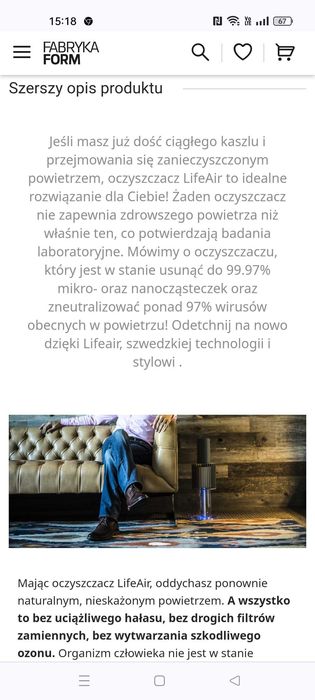 Oczyszczacz powietrza LifeAir