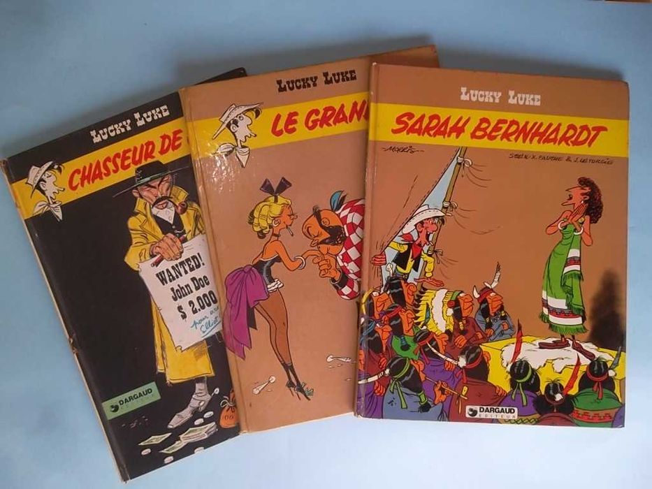 23 álbuns LUCKY LUKE edições francesas capa dura Dargaud anos 70