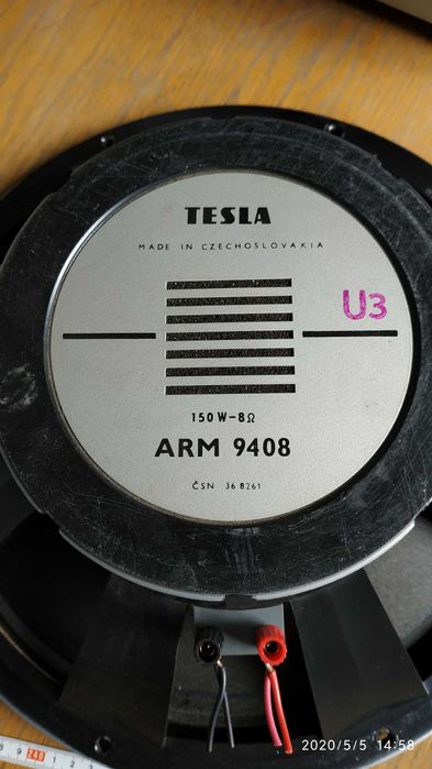 Динамики мощные TESLA 150 Вт-300 Вт 8 ом\вес 9.5кг \диаметр почти 40см