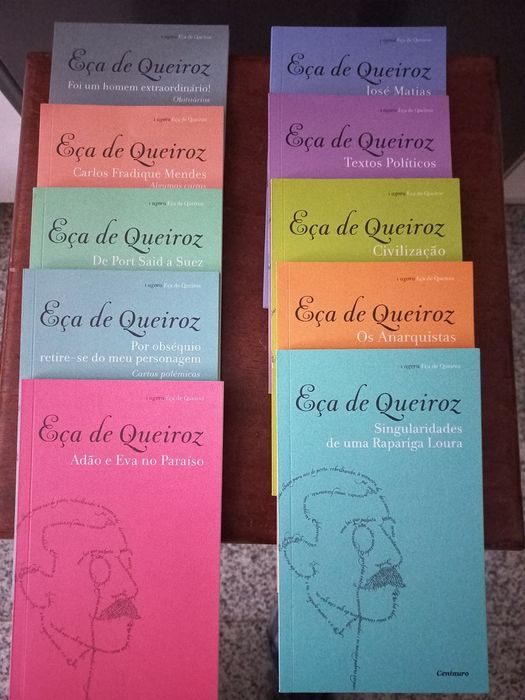 Conjunto de 10 mini livros novos de Eça de Queiroz