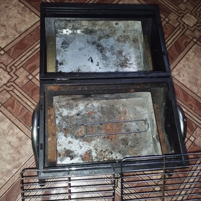 Угольный гриль - барбекю  двусторонний портативный