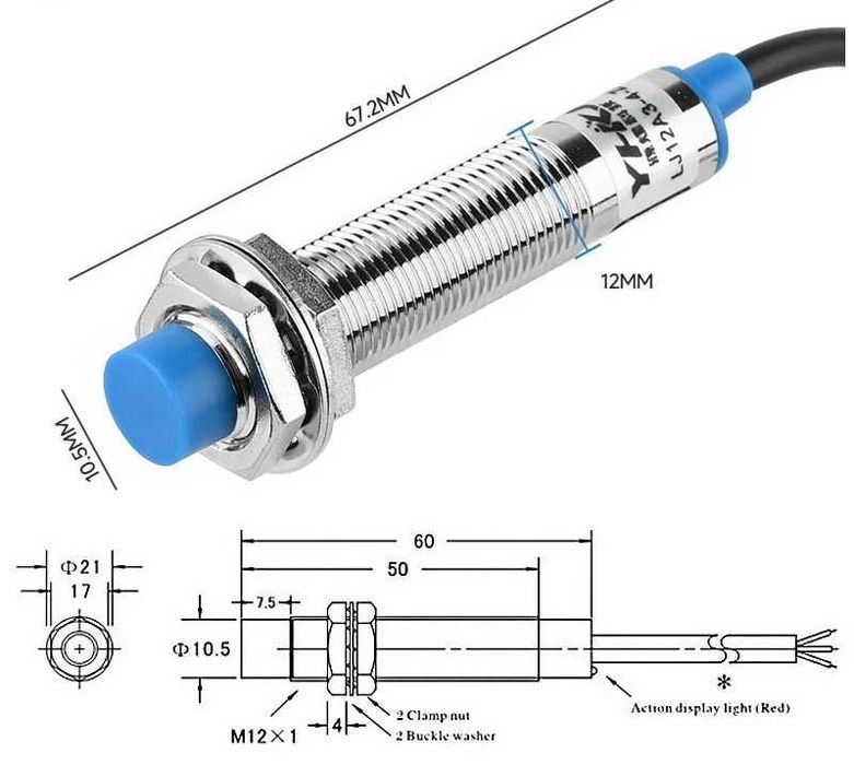 Лічильник електронний JDM11-6H/220В з індуктивним датчиком LJ12A3-4-Z
