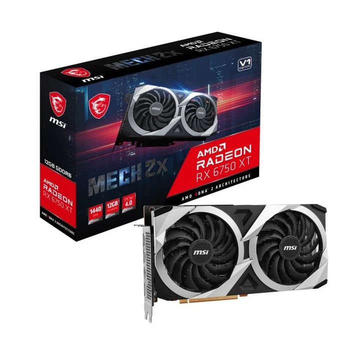 Placa Gráfica MSI AMD Radeon RX 6750 XT MECH 2X 12GB GDDR6