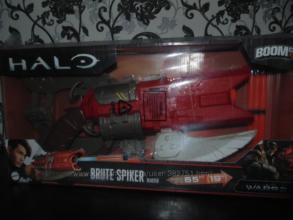 Великий бластер пістолет BOOMco Halo Brute Spiker Toy із США