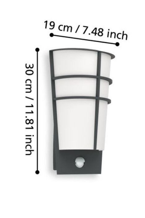 Eglo Kinkiet Ogrodowy Z Czujnikiem Ruchu Led 96018