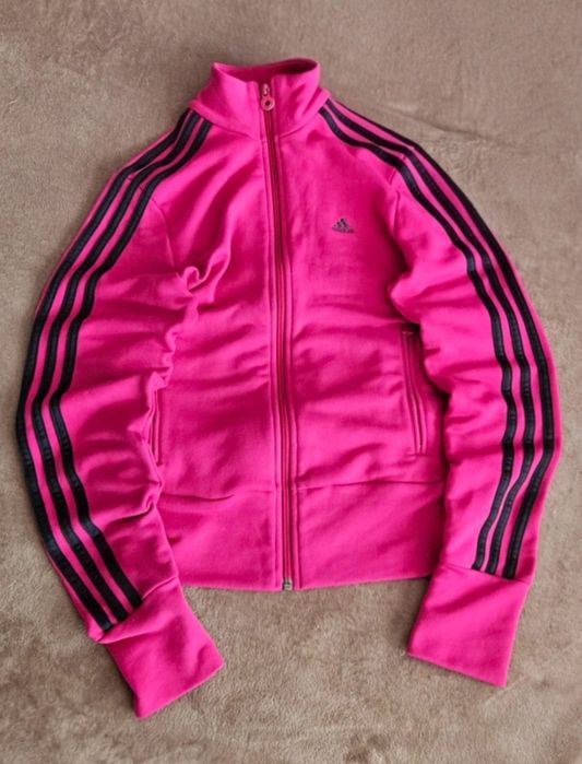 Bluza adidas pink zip classic y2k baddie 2000s M