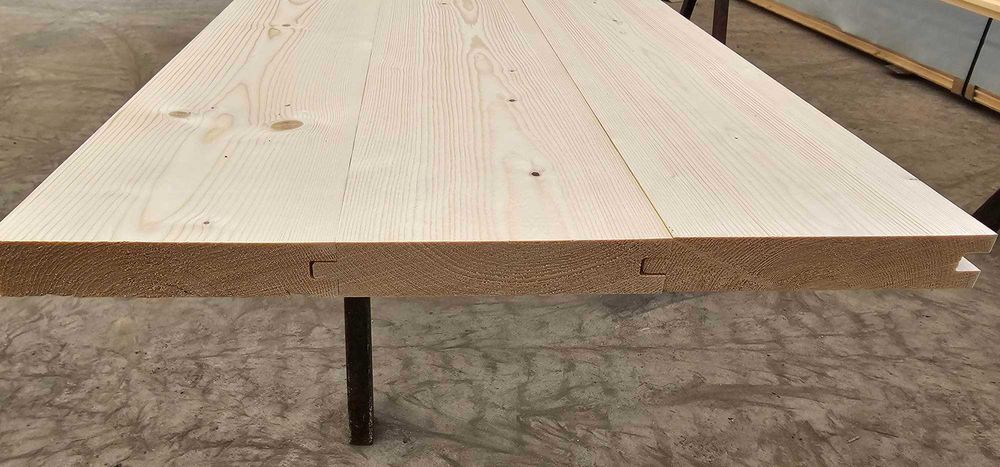 Deska podłogowa 28x121 Świerk skandynawski stropopodłoga pióro wpust