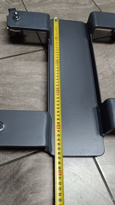 Wózek motocyklowy, platforma pod stopkę centralną