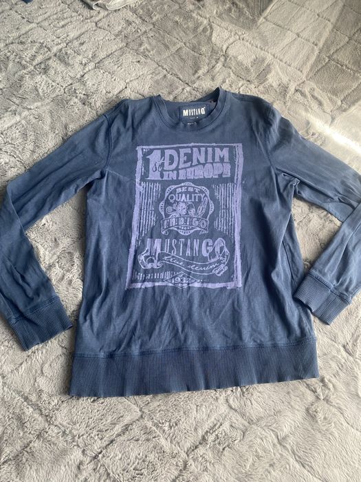 Niebieska Bluza cieńsza mustang