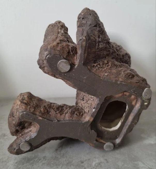 Керамическая традиционная большая копилка в виде плюшевого мишки. Сост