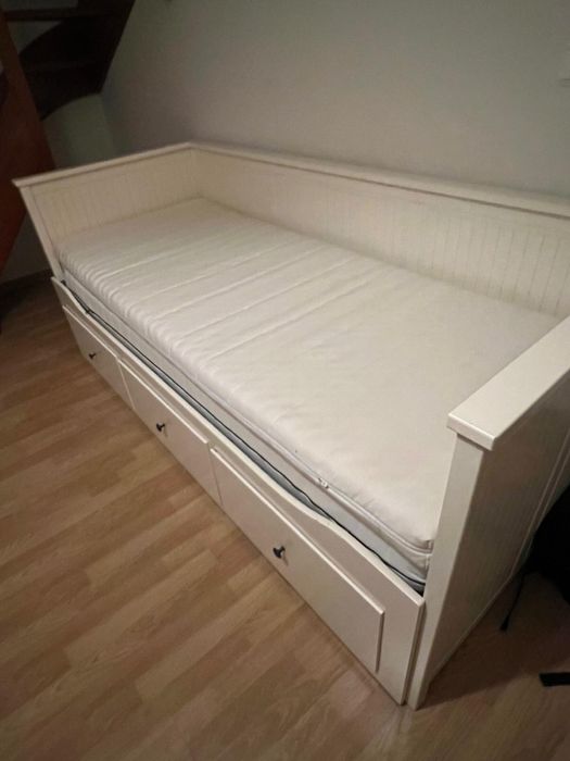 IKEA HEMNES cama individual/dupla com 3 gavetas