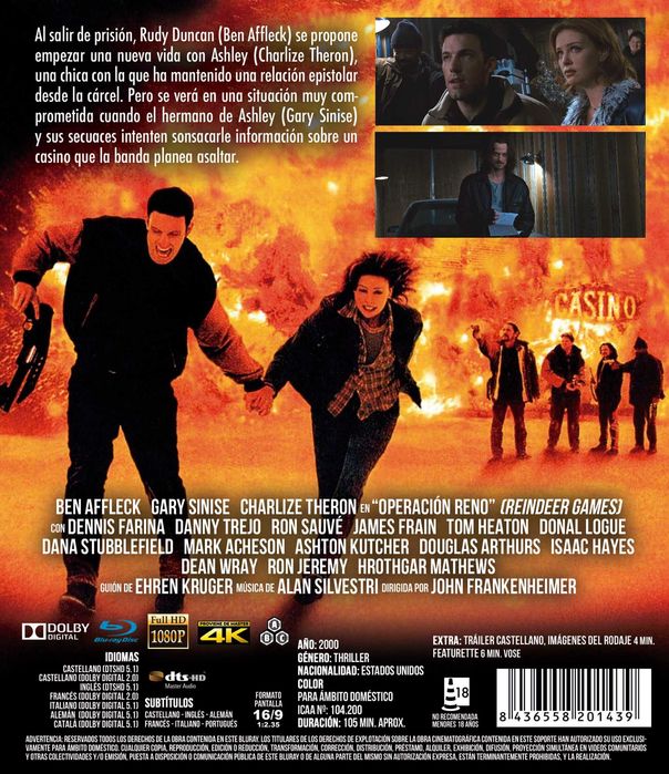 Operación Reno/Jogo de Traições (Blu-Ray)-Importado