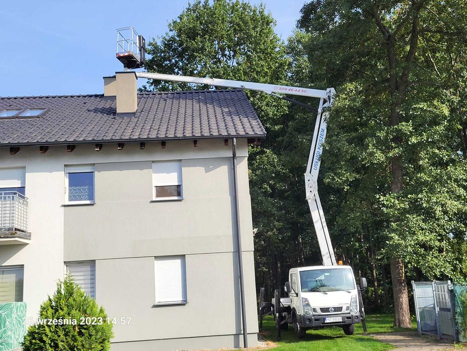 usługi podnośnikiem koszowym Podnośnik koszowy