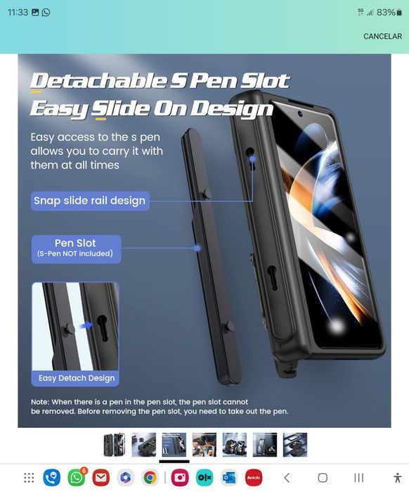 Capa Samsung Fold 5