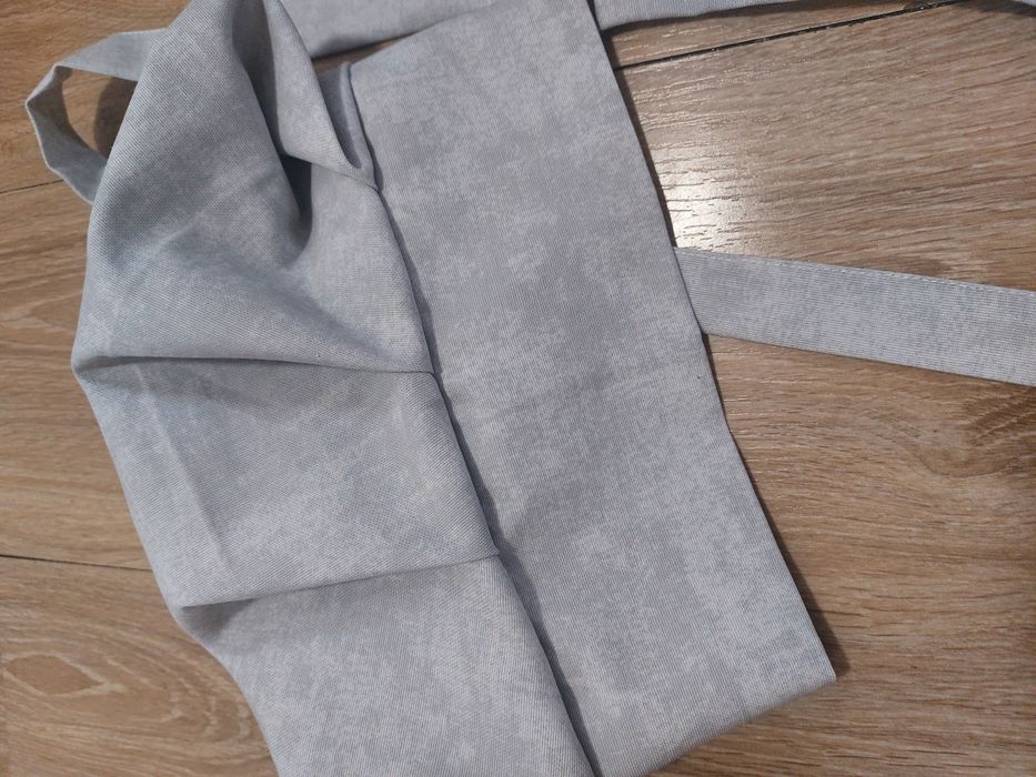 Фартух і шапка повара сірий чорний ковпак набір