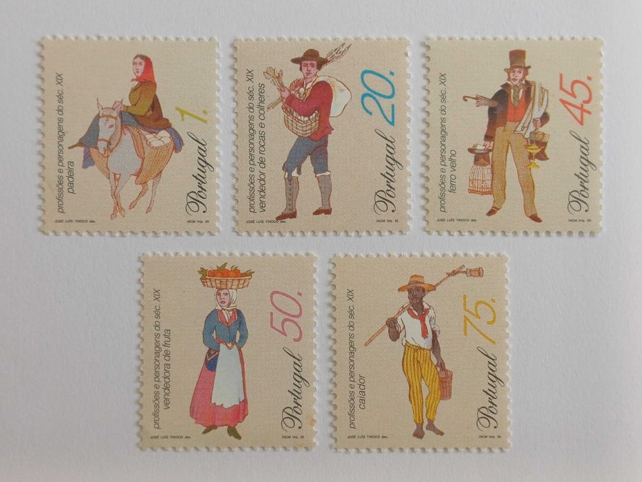 Filatelia - Portugal - Aves de Portugal, 2000 Tira de 3 selos de 0,26€