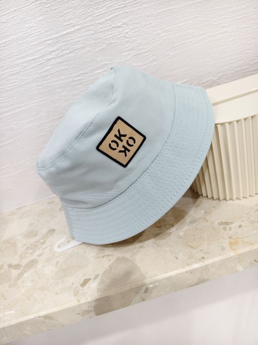 Kapelusz New bucket hat french blue błękitno-kremowy bez