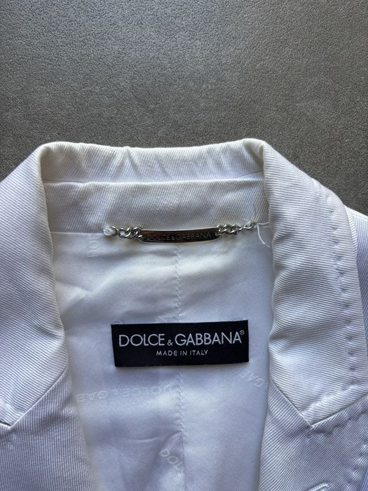 Marynarka dolce & gabbana white stocholm luxury trendy