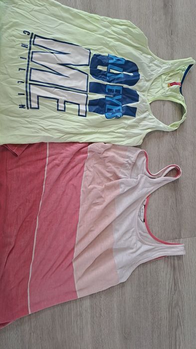 Zestaw 2 Podkoszulki T-shirty rozmiar L Crop