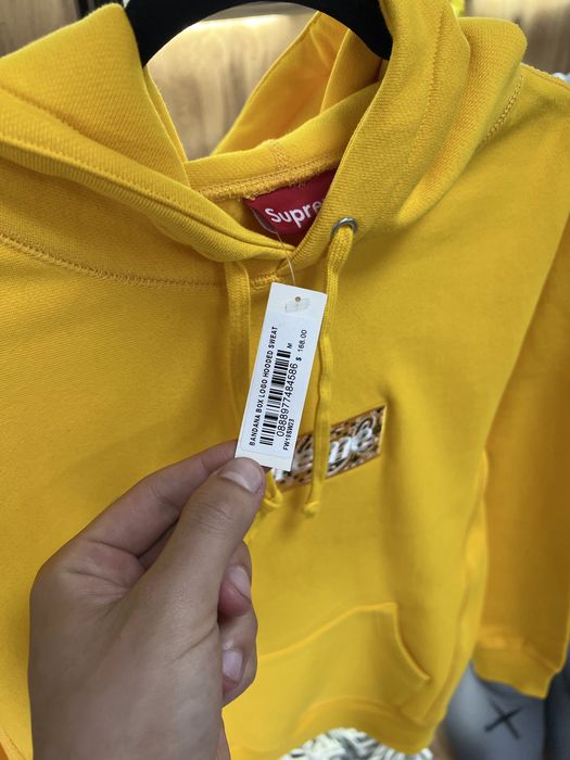 Худі Supreme Bandana Box Logo Yellow