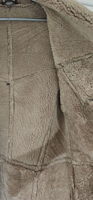 Kożuch naturalny brązowy