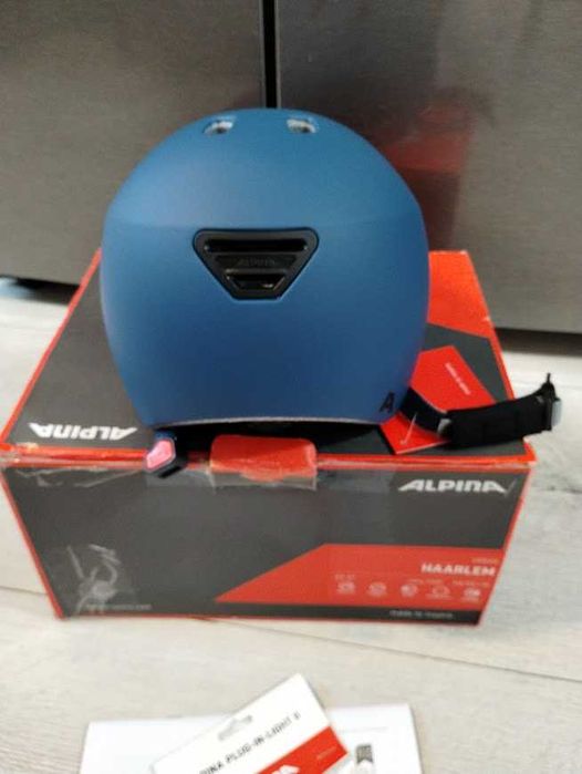 Kask rowerowy Alpina Haarlem Rozmiar  S/M 52  57 cm z wyjmowaną lampką