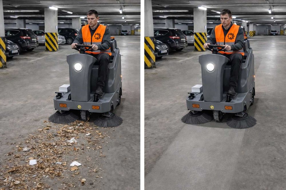 Нова електрична прибиральна машина для відкритих/закритих територій