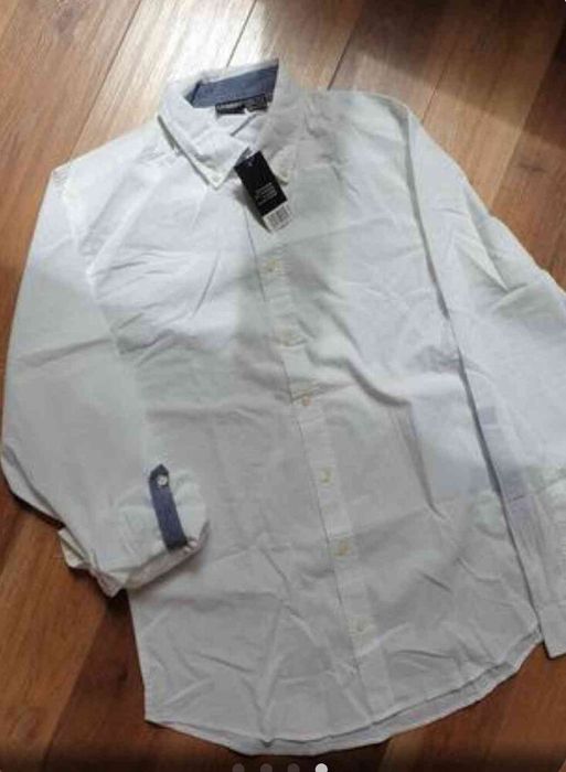 Бавовняна рубашка, сорочка livergy l 41/42 з регульованим рукавом