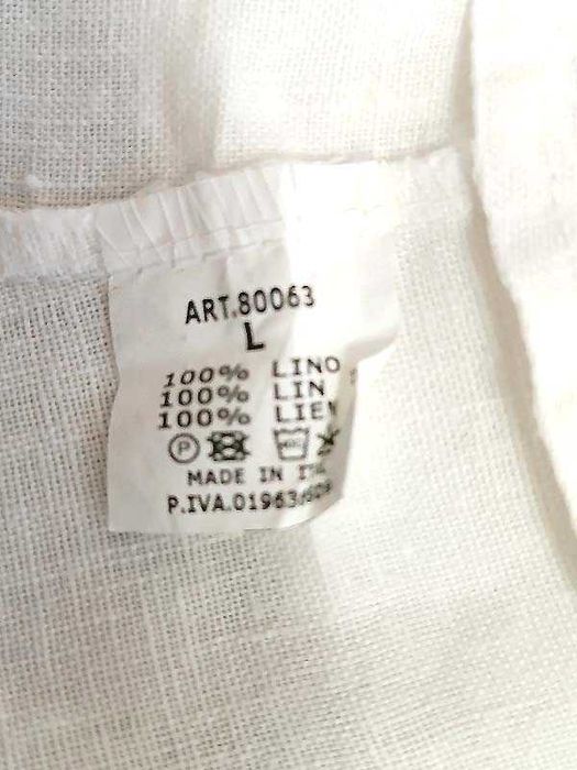 Made in Italy żakiecik lniany roz L