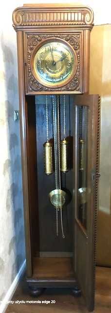 Zegar Stojący KIENZLE ok. 1920r - bogato  rzeźbiony