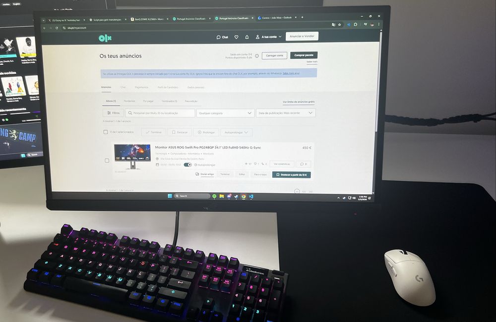 Monitor ASUS ROG Swift Pro PG248QP 24.1" LED FullHD 540Hz G-Sync