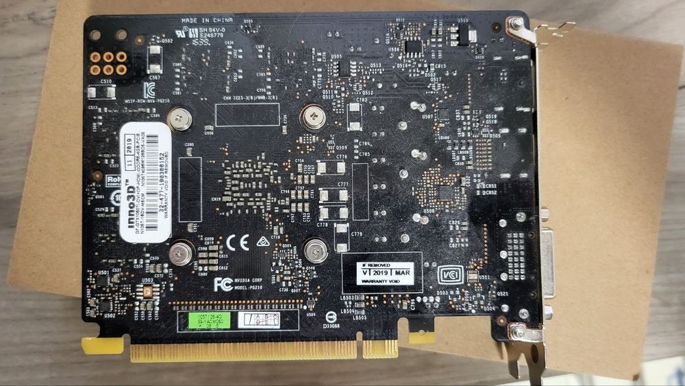 GeForce GTX 1050 Ti 4GB Inno3D, повністю справна, коробка.
