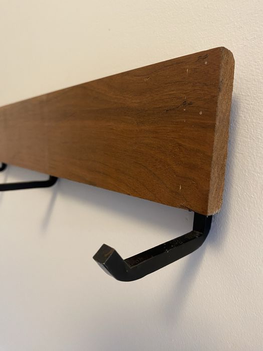 Wieszak scienny mid century, teak, skandynawski