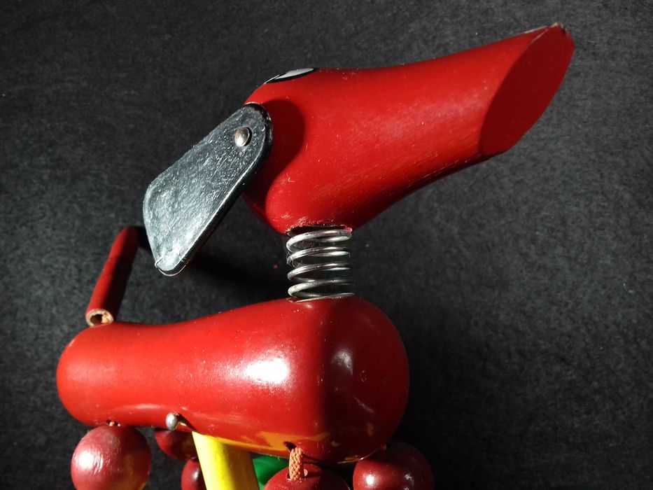 Indusbrinca - Cão de madeira e plástico - anos 1970/80' s