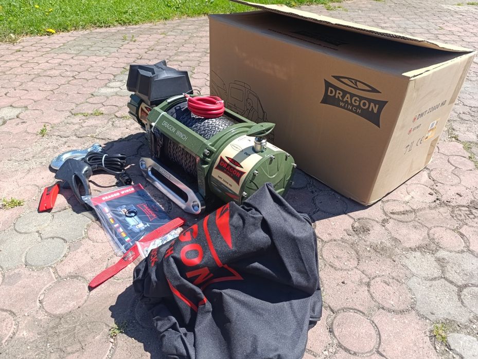 Wyciągarka, wciągarka samochodowa Dragon Winch DWT 22000, 24V Syntetyk