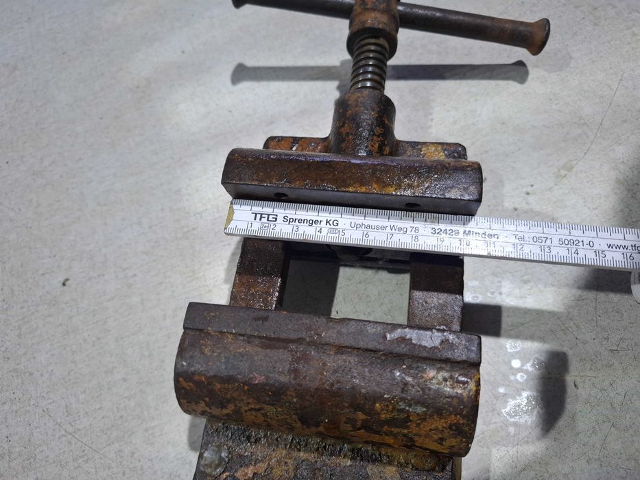 Stare imadło maszynowe 115mm