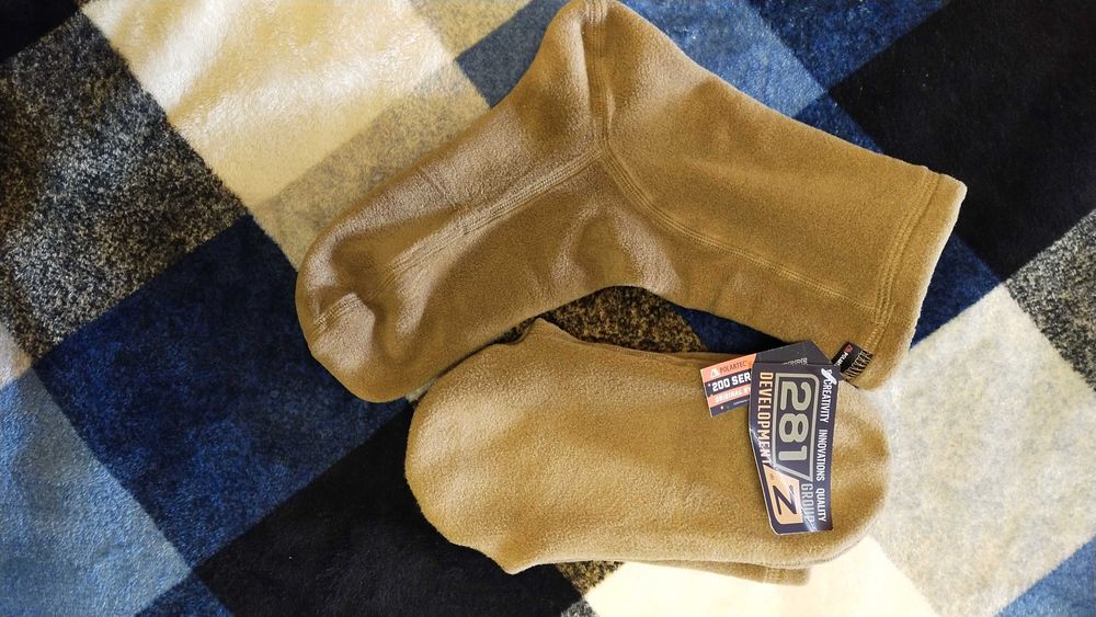 Шкарпетки тактичні флісові 6-in 281z PolartecClassic 200 Green Khaki L