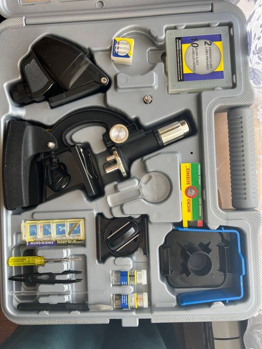 Оптичний мікроскоп Visiomar MicroSet 100x-1200x з набором у кейсі