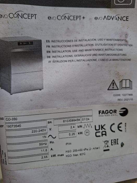 Máquina lavar louça profissional