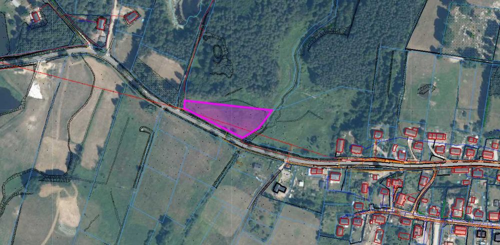 Działka budowlana przy lesie Warmia Mazury