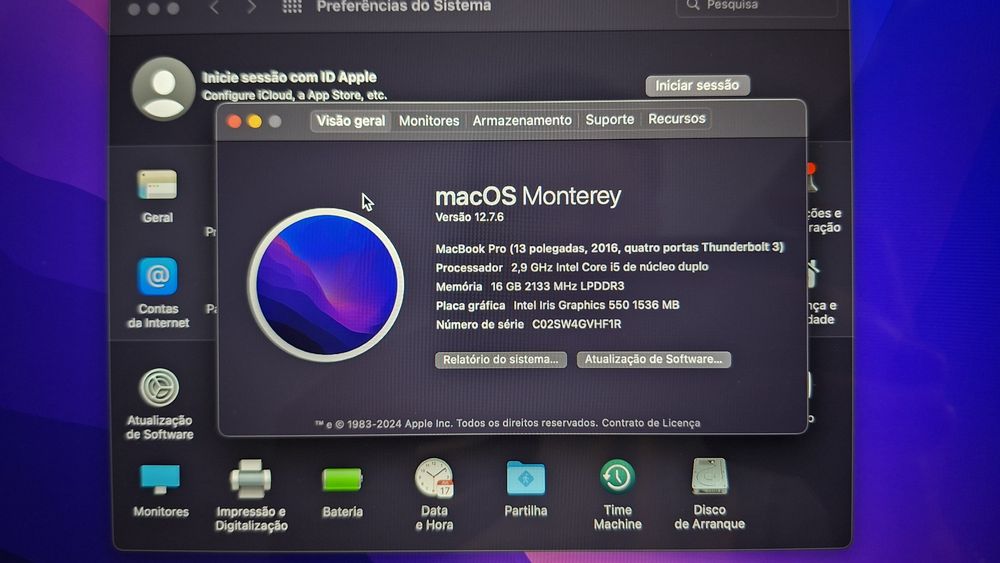 Macbook Pro 13" A1706 (2016)