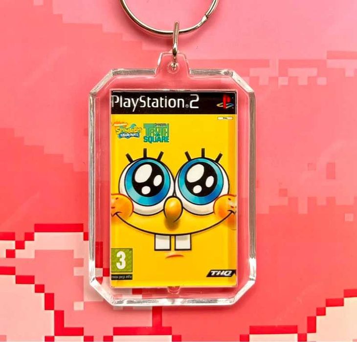 Brelok SpongeBob SquarePants - mini okładka gry PS2