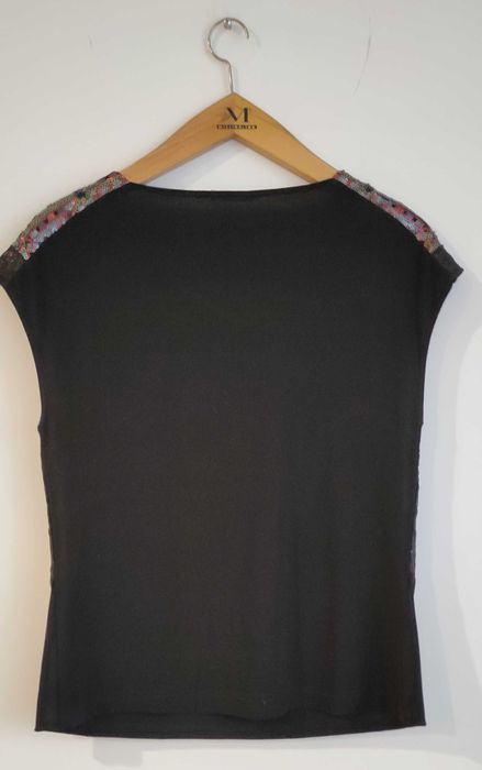 Top sylwestrowy z kolorowymi cekinami